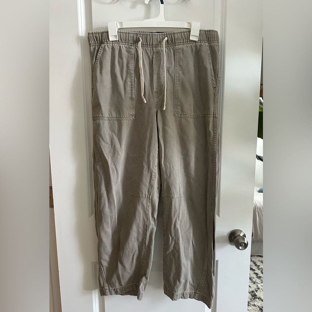GAP Mid-rise Super Soft Barrel Jeans Light blue